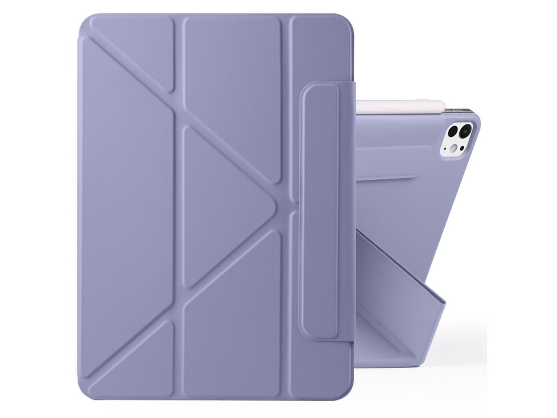 Capa For Huawei Matepad 11.5s 2024 11.5 Polegadas Magnética Destacável Com Design Y-fold E Fecho Magnético Roxo Lavanda