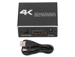 Interfaz Multimedia Hd 4k Con Extractor De Audio Y Salida De Audio De 3,5 Mm Ay78v20