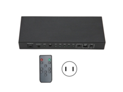 Extrator De Som 5 Portas 4k 60hz Uhd Hdr Com Arc Ir Controle Remoto Switch Splitter Us Plug