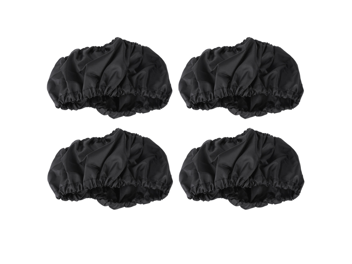 4 Fundas Ajustables Antipolvo Para Ruedas De Cochecito De Bebé - Negras