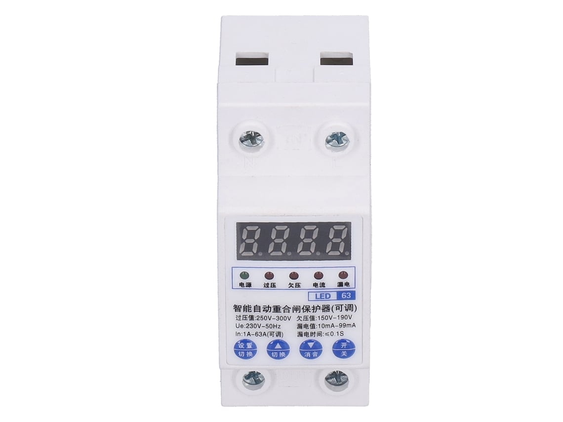 Veloriskku-interruptor De Proteção Contra Vazamentos Com Fechamento Automático Disjuntor Protector De Alimentação Ac220v Largura 36mm