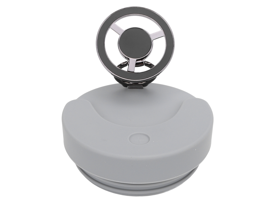 Soporte Magnético Para Teléfono Con Base De Silicona - Seguro, Versátil, Ideal Para Fitness Y Viajes, Color Gris.