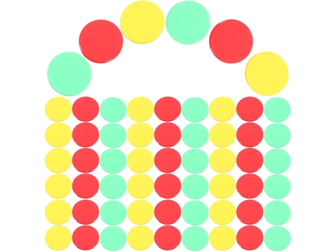 300 Fichas De Juego Coloridas Para Aprender A Contar De Forma Cognitiva.