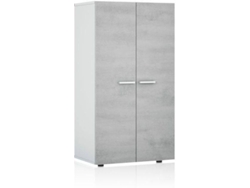 Zapatero HABITDESIGN Star (Blanco y Gris - Melamina - 55 x 103 x 36 cm)