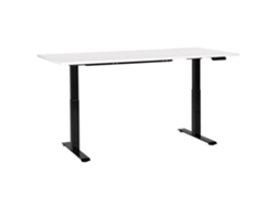 Escritorio para usar de pie o sentado BELIANI Destines de Tablero de fibra Blanco 180x80x128