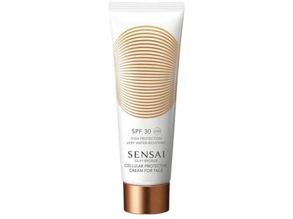 Crema Facial SENSAI Silky Bronze Anti-Ageing Sun Care Cellular Protective Cream