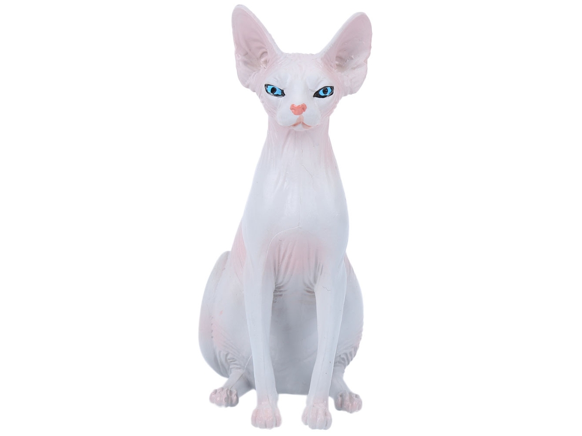 Rebe-modelo De Gato Sem Pelo Simulado Adorno De Casa Decoração De Escritório Brinquedo Para Crianças Pl127‑1563