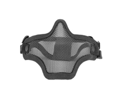 2026-guardia Facial Media De Acero Con Malla Diseño Cool 54-62cm Cubierta De Cabeza Para Actividades Al Aire Libre Negro