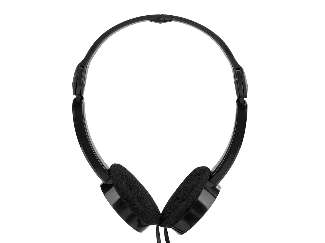 Auriculares Estéreo Plegables Con Cable Para Niños Con Micrófono Para Smartphone/tablet - Negro