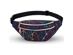 2026-bolsa De Cintura Holo 2025 Con Cuero Pu, Mochila De Cintura Brillante Para Festivales, Moda Para Mujeres, Ajustable, 3 Bolsillos