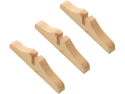 Soporte Plegable De Madera Natural De 3 Piezas Para Biombo, Con Patas Resistentes Al Desgaste.