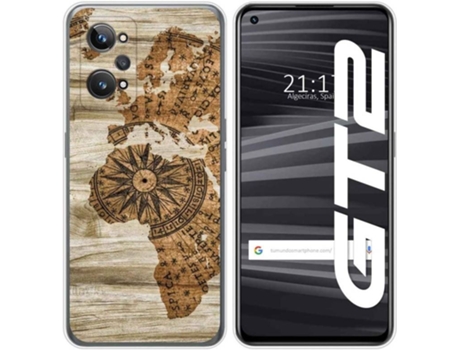 Carcasa para Realme GT 2 5G TUMUNDOSMARTPHONE Dibujos Madera 07 Multicolor