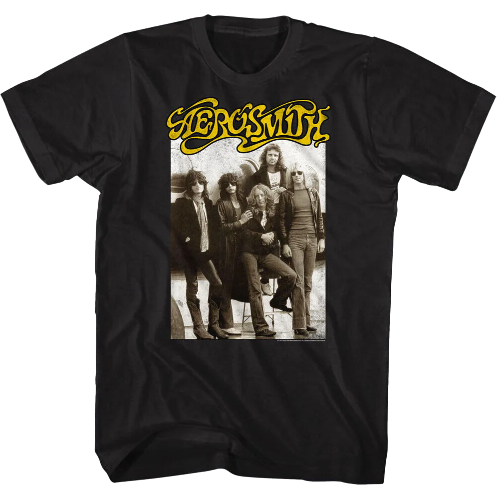 Aerosmith Eurofest Private Jet Photo T-shirt Unisex Rockinstone Size:m