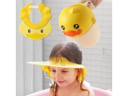 Gorro De Baño Para Bebé, Gorro Protector De Cabeza De Silicona Ajustable, Resistente Al Champú Y Al Agua.