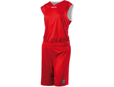 Conjunto para Hombre MACRON F300 Rojo, Blanco para Baloncesto (XL)