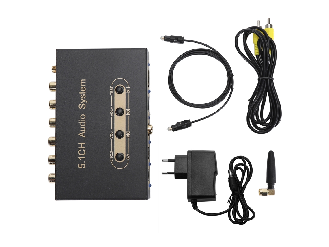Sistema De Audio Digital De 5.1 Canales (soporta Decodificación Y Conversión Arc Óptica Coaxial Bluetooth)