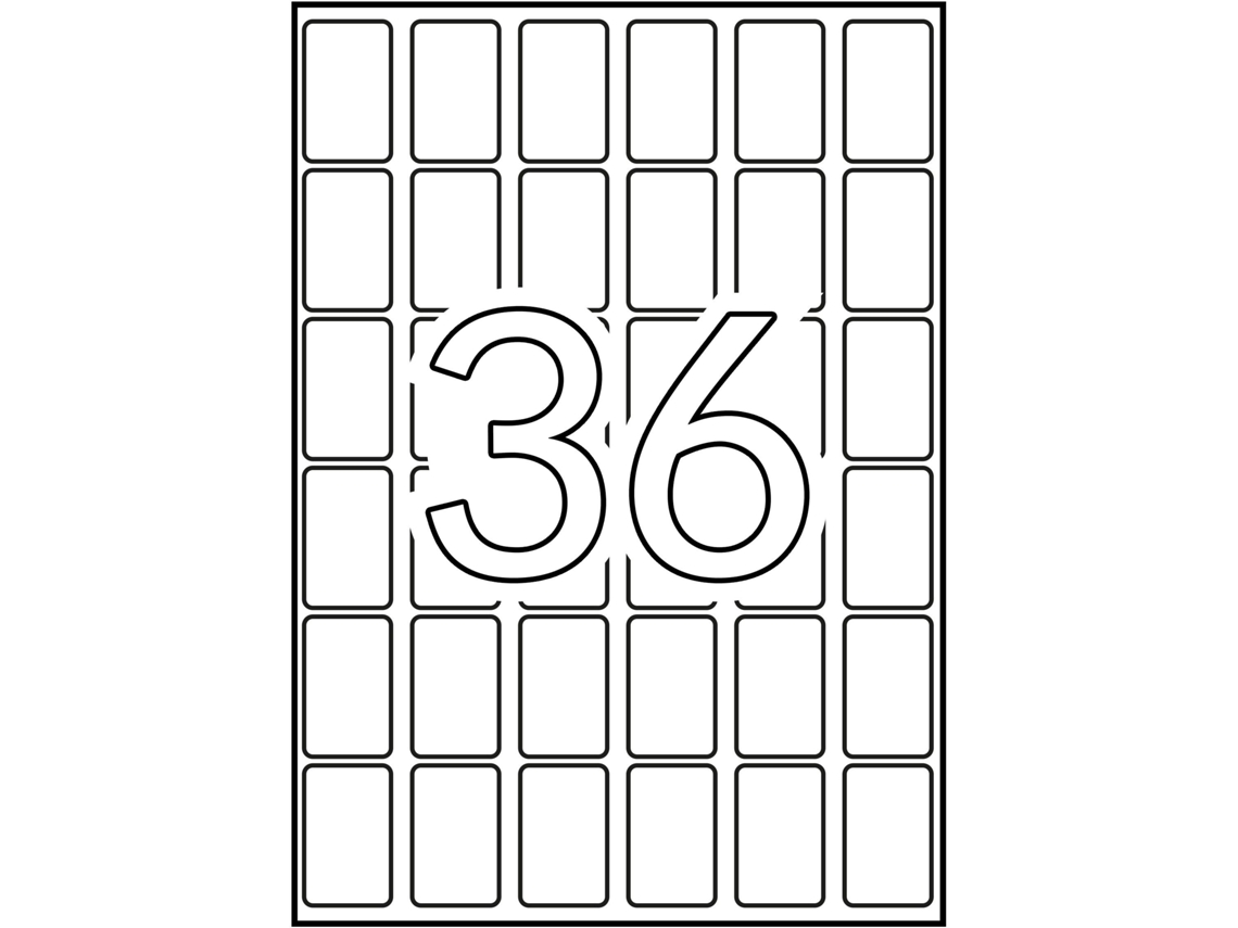 Etiquetas & Eadas con Adhesivo 15 Hojas APLI (Blanco - A5 22 X 32 mm)