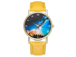 Reloj Star Lady Star Para Hombre Y Mujer, Moderno, Juvenil, Cuarzo T123-a Amarillo