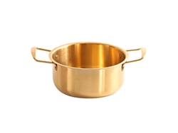 Olla De Acero Inoxidable Para Fideos Instantáneos Coreanos Ramen, Apta Para Cocinas De Inducción, Fácil De Limpiar.