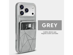 Capa Para Celular Samsungsung/capa De Couro/porta-cartões (2 Em 1)cinza - Samsung S23 Plus