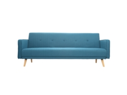 Sofá Convertible 3 Plazas Diseño Escandinavo Azul Ulla MILIBOO