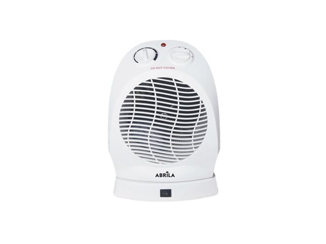 Termoventilador Eléctrico 2000w Blanco Oscilante Termostato Regulable 2 Potencias 3 Funciones Antivuelco 29x21x16cm Temple