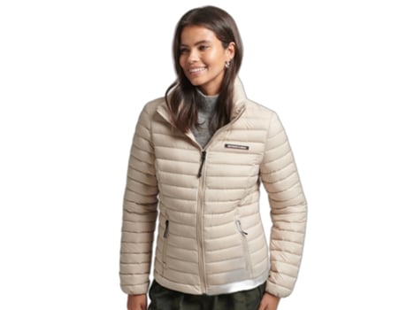 Abrigo para Mujer SUPERDRY (XL - Nylon - Gris)