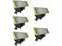 Cuchillas de repuesto para recortadora de barba Philips Oneblade Qp6510 Qp6520 Verde/Plateado