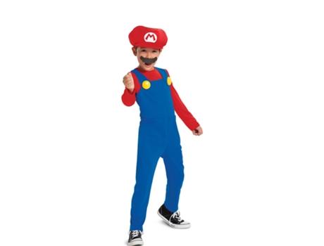 Disfraz de Niño LIRAGRAM ESPAÑA Super Mario Nintendo Deluxe (3 - 4 años)