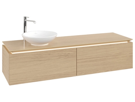 Villeroy &amp Boch Legato Vanity unit B595 1600x380x500mm lavabo a la izquierda iluminación LED