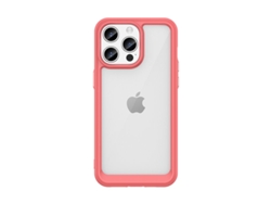 Funda Reforzada Marco Flexible Outer para iPhone 15 Pro Max GENERIC Resistente Rojo