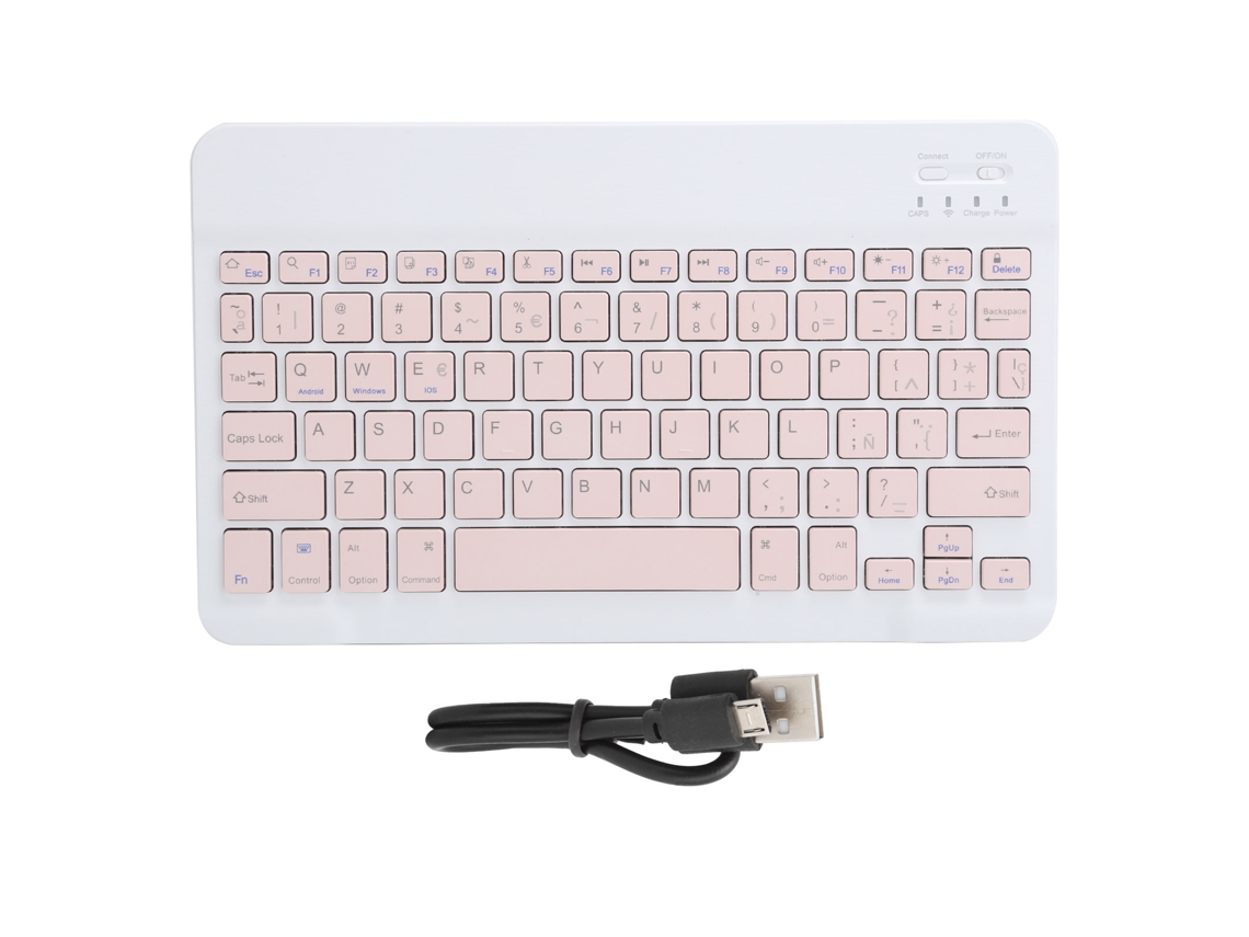 Teclado inalámbrico Bluetooth en español para tabletas