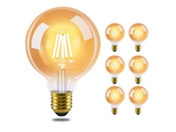 bombillas LED E27 vintage G95 blanco cálido ZMH