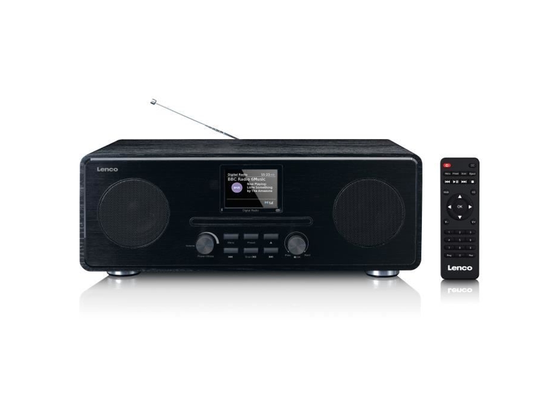 Radio Dab/Fm con Reproductor de CD y Bluetooth Dar-061Bk Negro LENCO