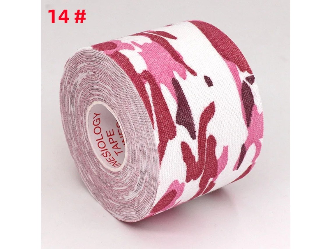 (camuflaje Rosa 3,8 Cm X 5 Cm) Parche Elástico Musculoesquelético Para Aliviar El Dolor De Rodilla Por Esguinces Y Distensiones.