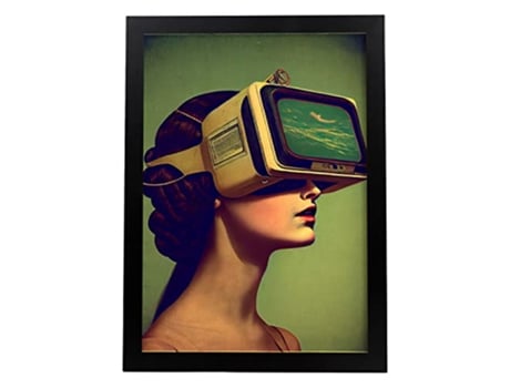 NACNIC Poster Visera En Estilo Surrealismo Cinematográfico Ilustraciones Y Grabados De Historieta Abstracta Y Artística A4 Marcos Negros