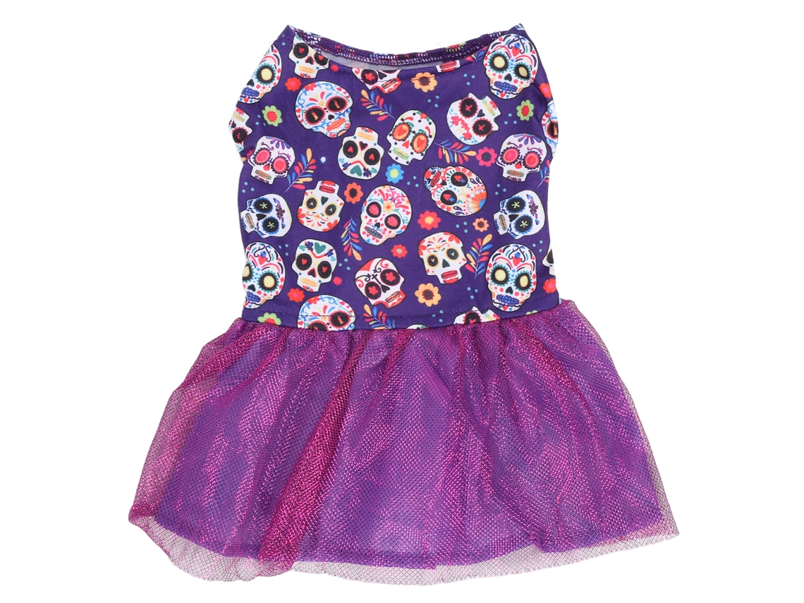 Kkpm-vestido De Halloween Para Mascotas Suave Elástico Traje De Princesa Para Cachorros Fiesta Diaria Talla S