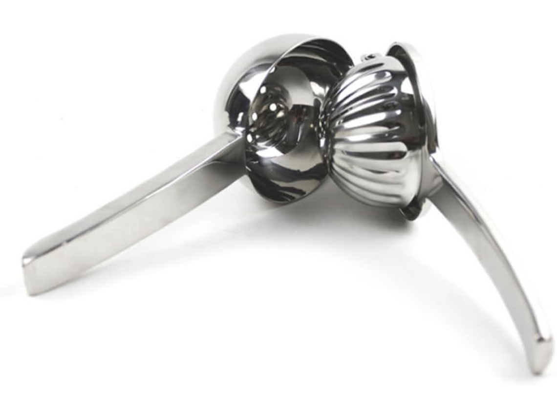 Exprimidor manual de frutas de acero inoxidable, accesorio de cocina práctico y ergonómico para uso doméstico. Vayotoy