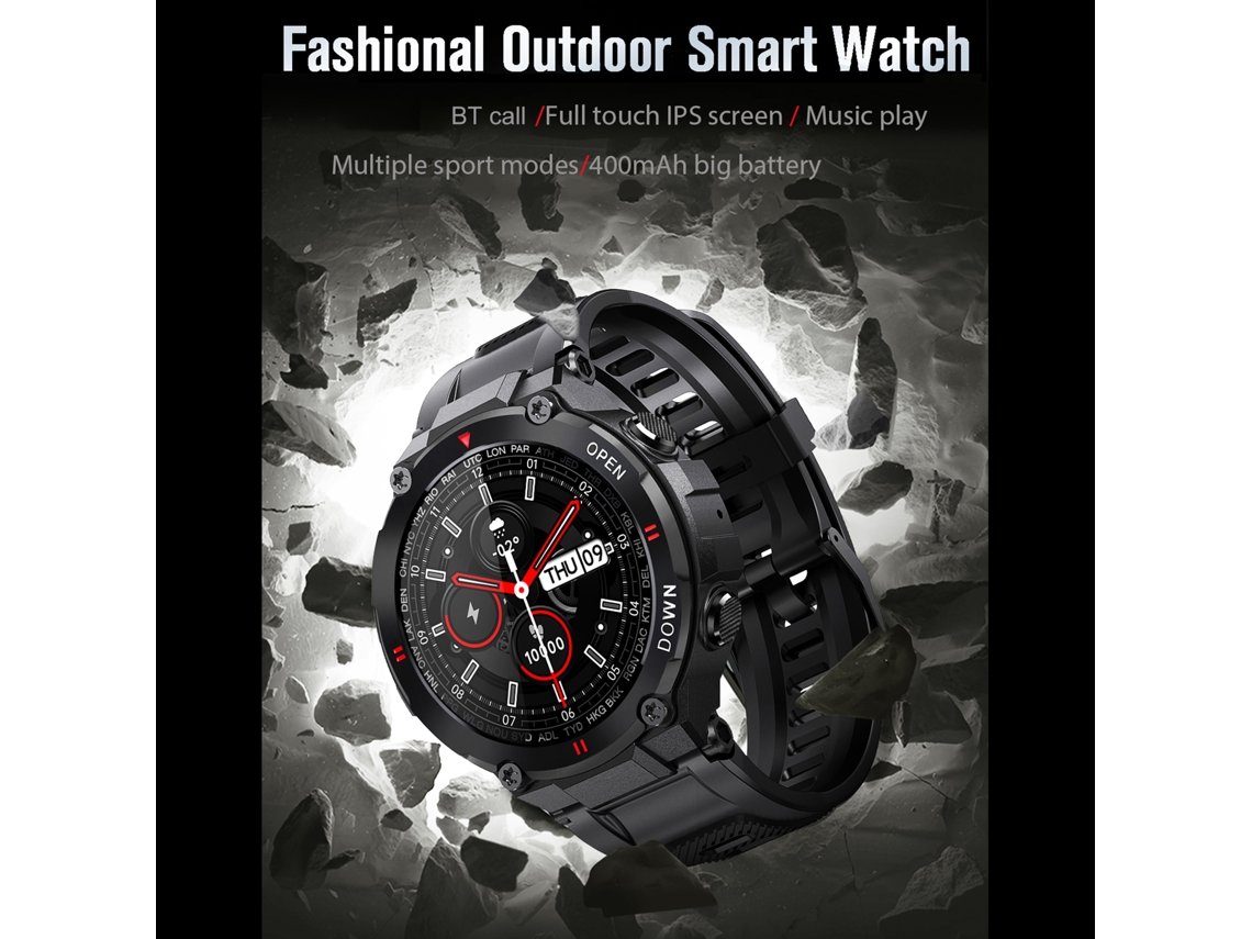 Reloj Inteligente Lemfo K22 Con Llamada Bt Monitor Salud Deportivo 400mah Android Ios