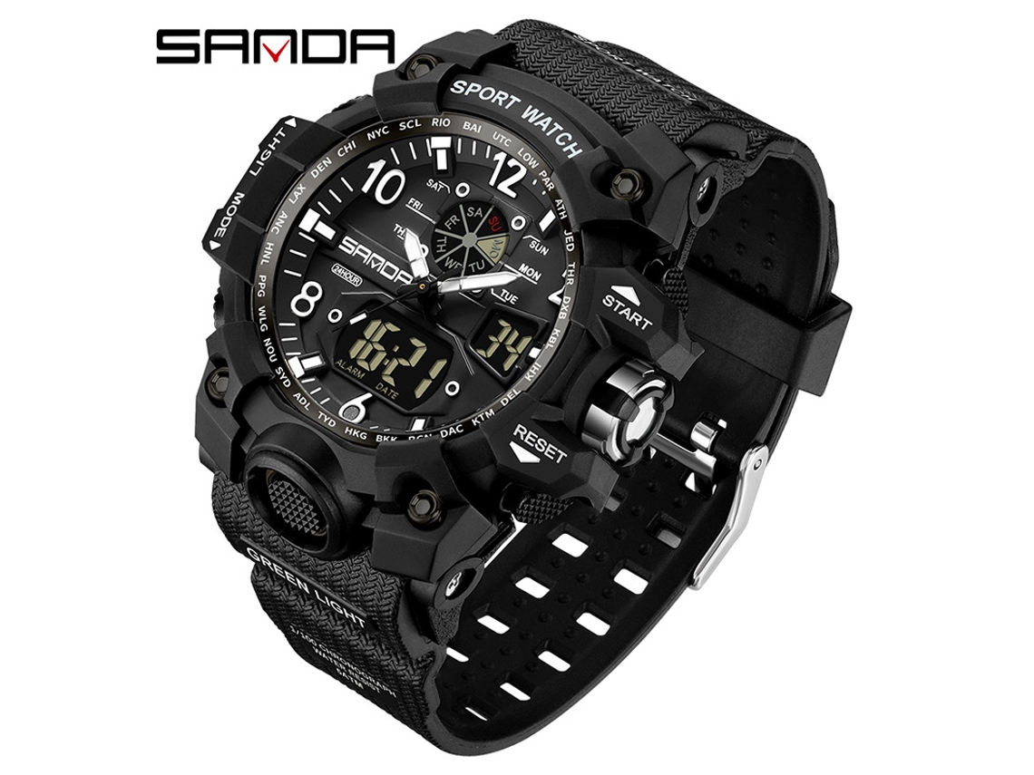Reloj Deportivo Multifuncional, Moderno Y Elegante (totalmente Negro para Mujer) Con Acabado Luminoso.