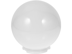 Globo De Acrílico Blanco Con Protección Ocular Para Lámparas De Exterior Y Elegante Decoración Luminosa.