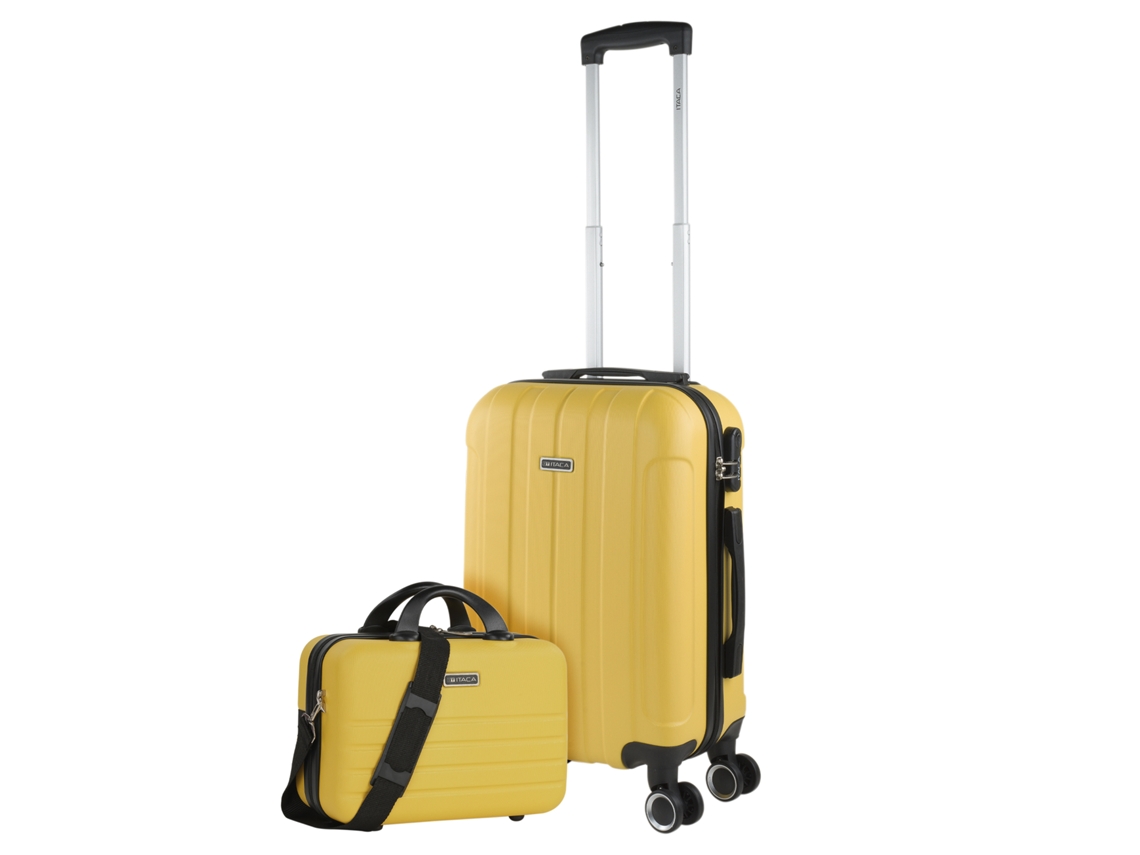 Maleta Abs Pequeña ITACA Havel amarillo (37X55x20 Cm - 37L)