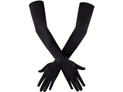 2026-guantes De Seda Largos De Codo, 53 Cm Elásticos Para Fiesta, Baile Y Eventos Especiales, Diseño Clásico Y Cómodo