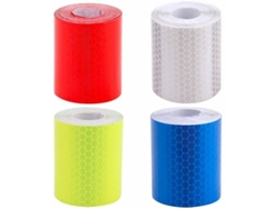 4 Rollos Cinta Reflectiva Adhesiva, Cinta De Seguridad, Impermeable Para Coche Moto Bicicleta Actividades Nocturnas