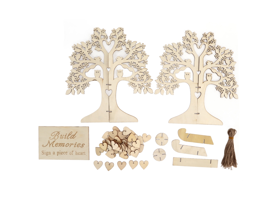Árbol De Los Deseos De Madera Ligero Hecho A Mano Para Bodas Y Aniversarios - Hazlo Tú Mismo