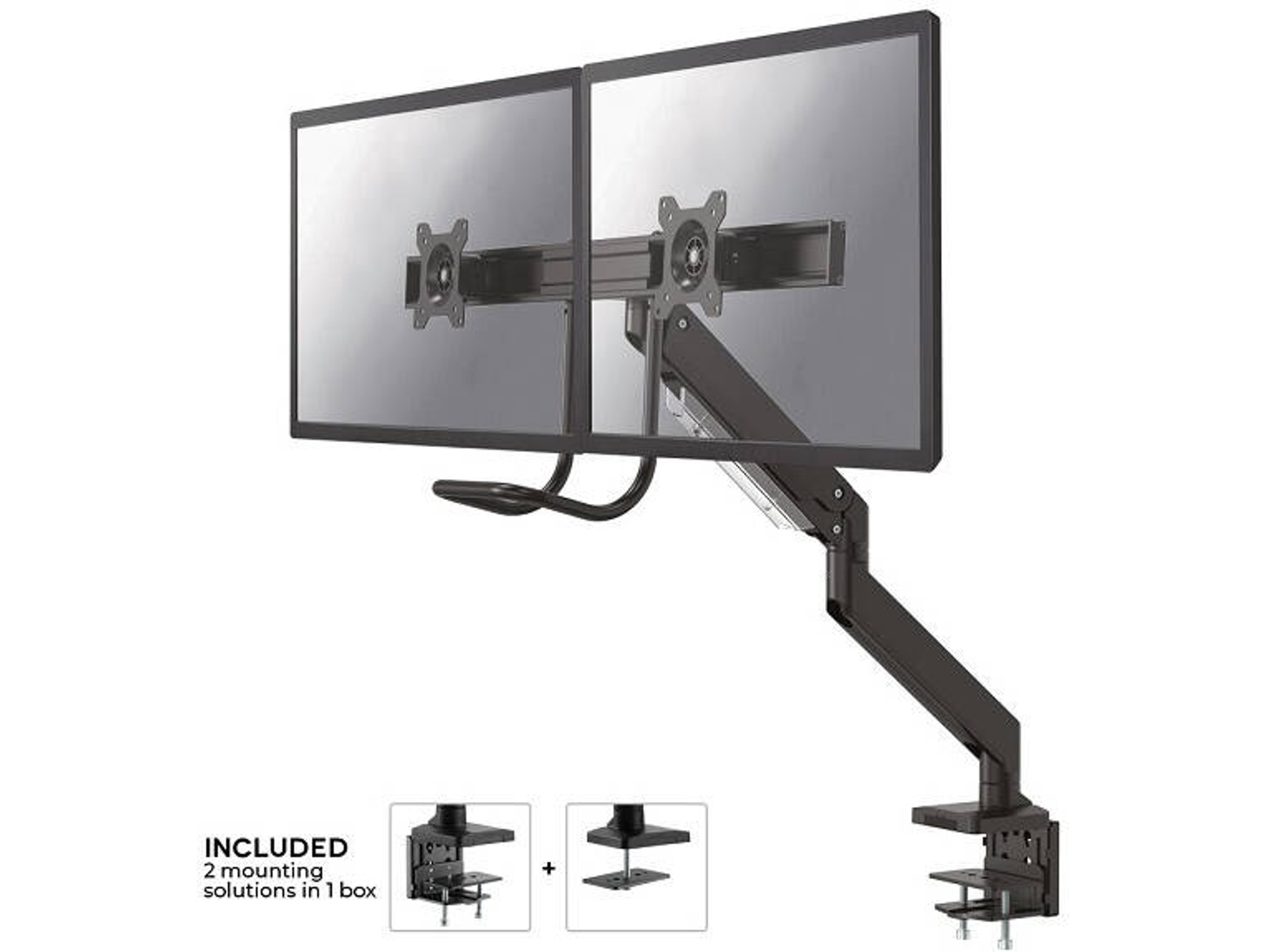 Soporte de Mesa NEWSTAR NM-D775DX (Ajustable - 10'' a 32'' - Hasta 8 kg)
