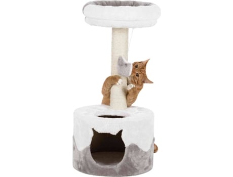 Rascador para Gatos TRIXIE Nuria (Blanco y Gris - 71 cm)