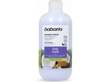 Champú BABARIA Control de Pelos Ondulados y Rizos (500 ml)