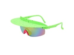 Gafas deportivas graduadas Csyy con visera (montura verde, lentes rojas)