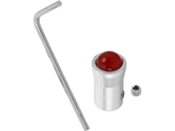 Soporte Para Diapasón De 12 Mm, Chapado En Plata, Base De Jade Rojo, Accesorio Estable Para El Montaje Del Instrumento.